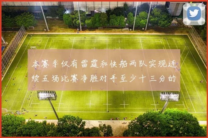 本赛季仅有雷霆和快船两队实现连续五场比赛净胜对手至少十三分的壮举
